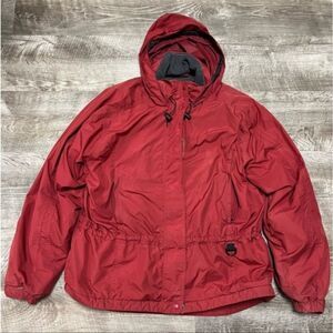 L.L. Bean Red Hooded Jacket
